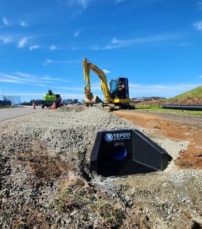 Corrutech HDPE Poly Headwall Driveway Crossover Install